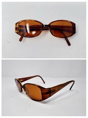 Celine Dion CD5038 Eyeglass Frames Only Brown Tortoise Rectangle
